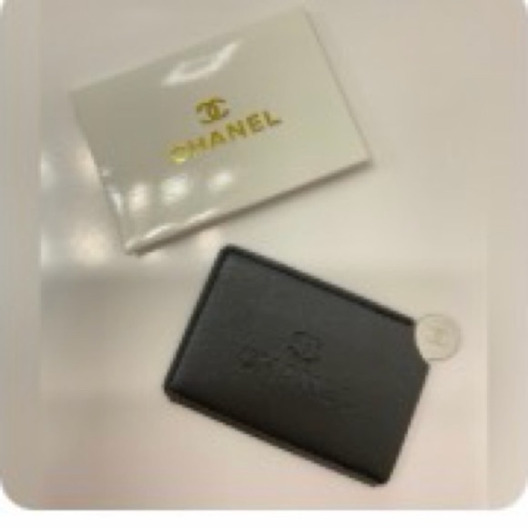 CHANEL Accessories - NIB CHANEL  Black  Metallic Mirror with case